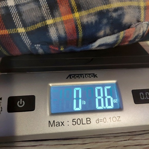 Disney Womens Winnie-the-Pooh Red & Blue Custom Bleach Dyed Flannel Size XL - Picture 8 of 8